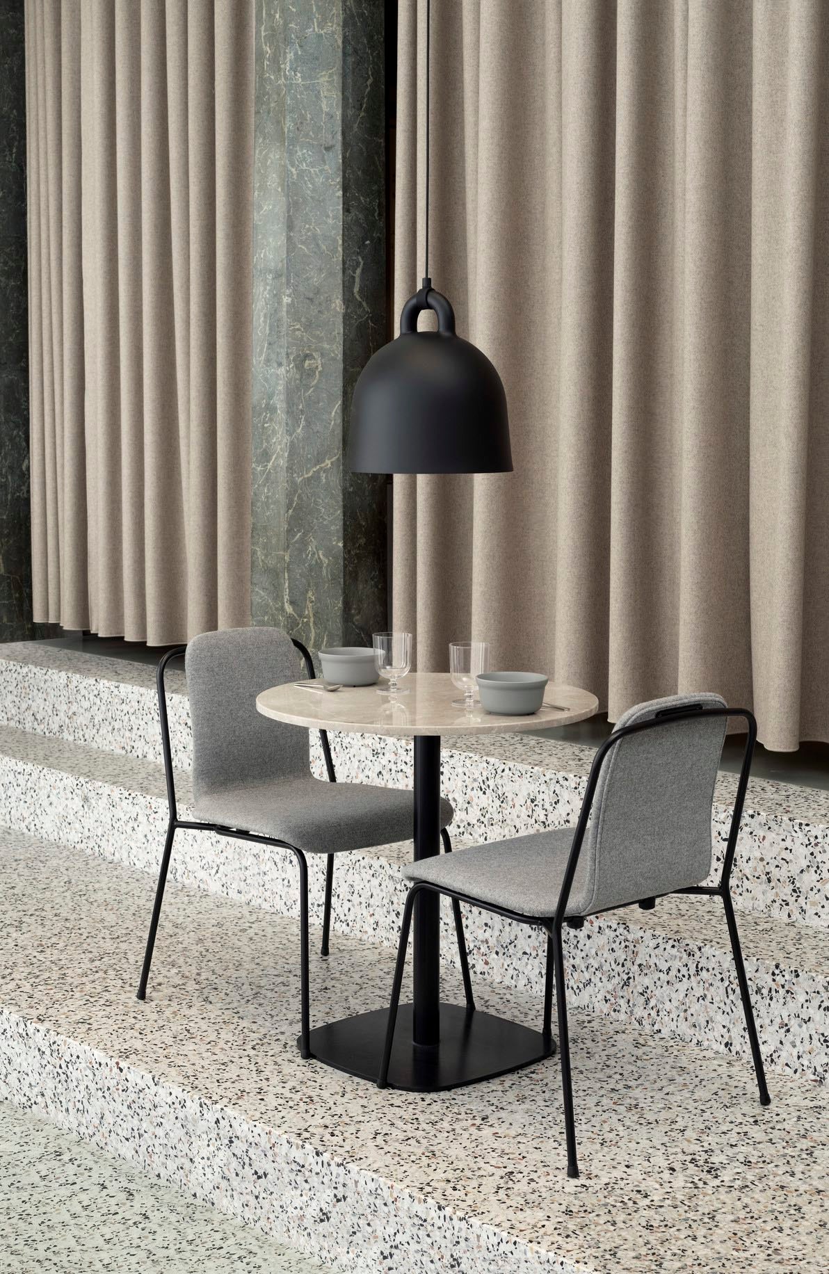Form Café Table H74,5 Ø60 cm Wood - Normann Copenhagen