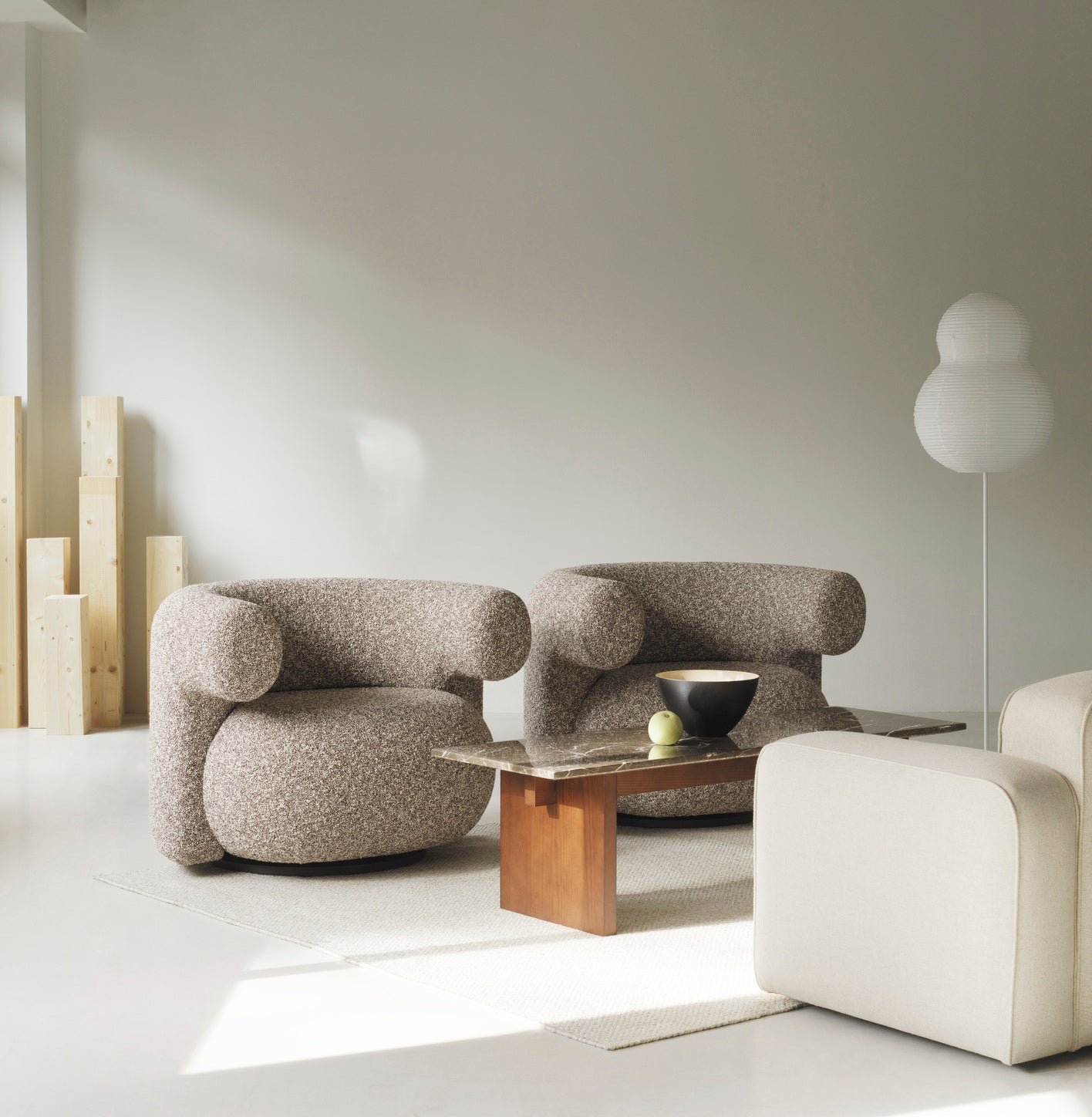 Burra Lounge Chair W. Return - Normann Copenhagen