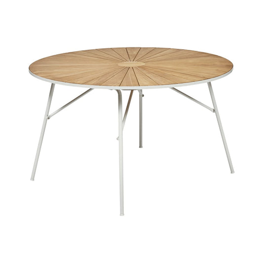 Marguerit rundt havebord, hvid - Mandalay