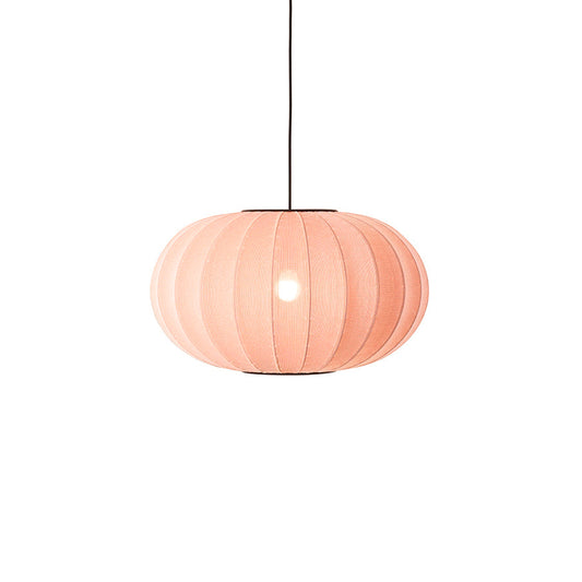 Loftlampe i coral med lys i, med sort ledning