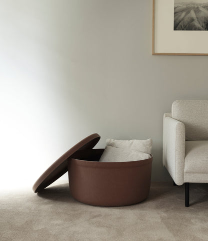 Hide Storage Pouf Large - Normann Copenhagen