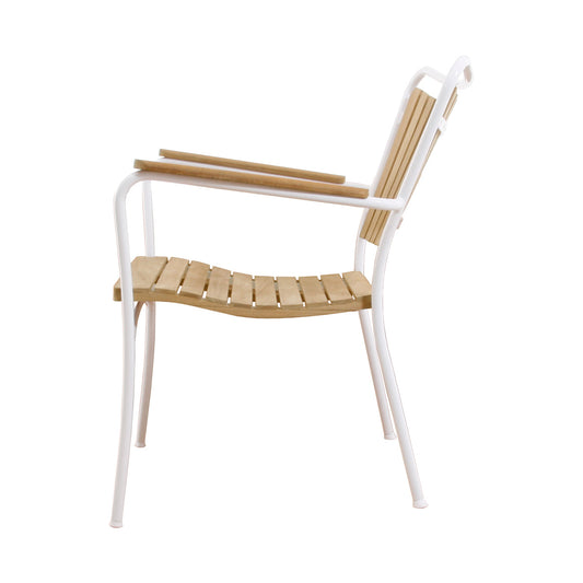 Marguerit loungesæt, bord + 2 loungestole, hvid - Mandalay